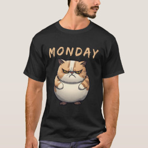 Camiseta Gato Gordo Segunda-Feira
