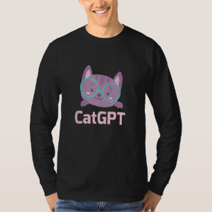 Camiseta Gato GPT Ai Gato Geek Gato & Chat GPT De Volta à