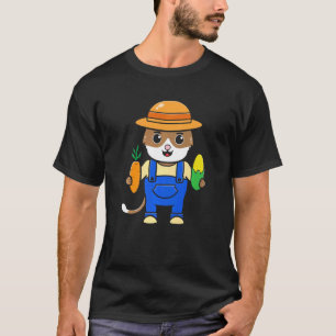 Camiseta Gato Gráfico Agricultura Agricultor Agricultor Tra