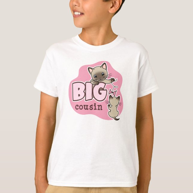 Camiseta Gato grande do gatinho do primo (Frente)