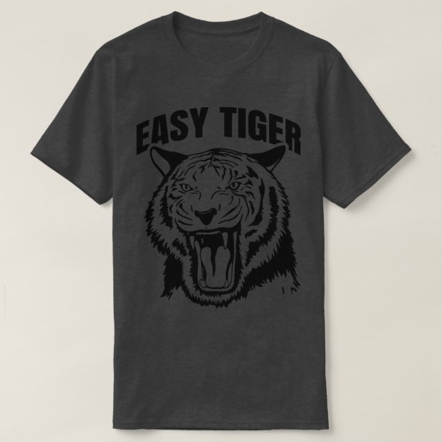 Camiseta Gato Grande e Fácil Tigre (Frente do Design)