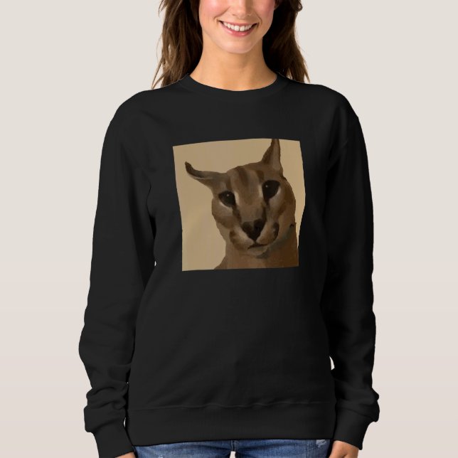 Camiseta Gato Grande Floppa Meme (Frente)