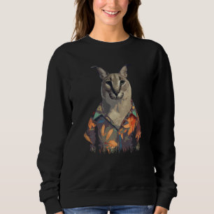 Camiseta Gato Grande Floppa Meme Fofo engraçado Caracal Gat