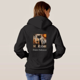 Camiseta Gato Grande Gato Pequeno Halloween 