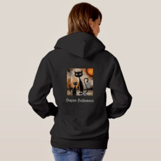 Camiseta Gato Grande Gato Pequeno Halloween