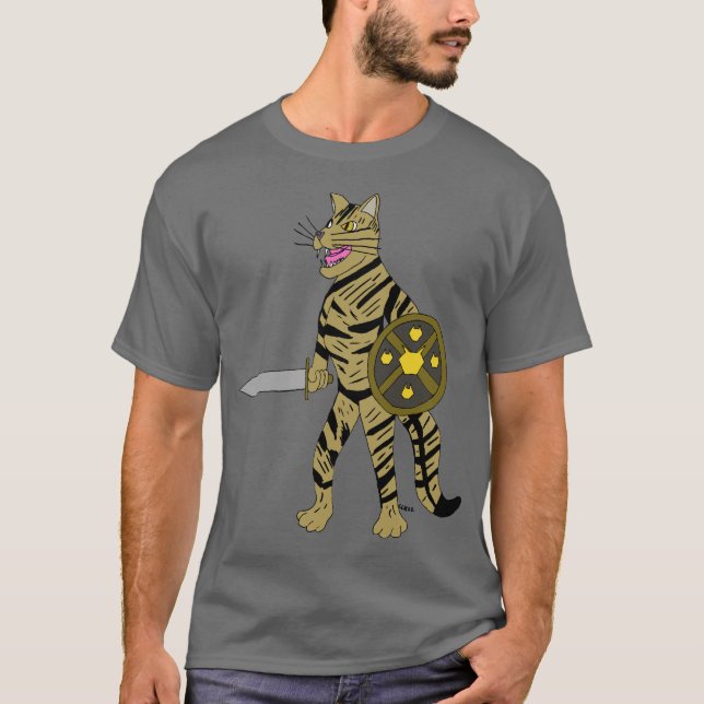 Camiseta Gato Guerreiro (Frente)