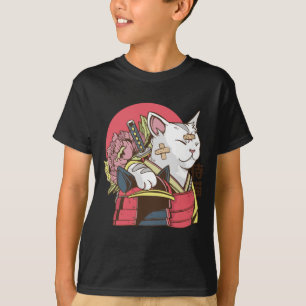 Camiseta Gato Guerreiro Samurai