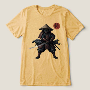 Camiseta Gato Guerreiro Samurai