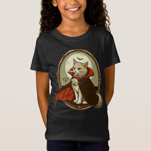 Camiseta Gato Halloween, Contagem Catula (Frente)