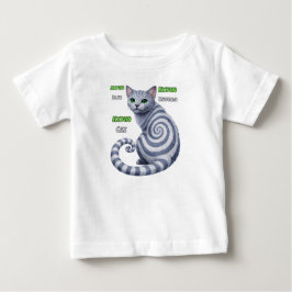 Camiseta Gato Hipno Azul Russo