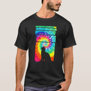 Camiseta Gato Hippie Tie Dye Gato