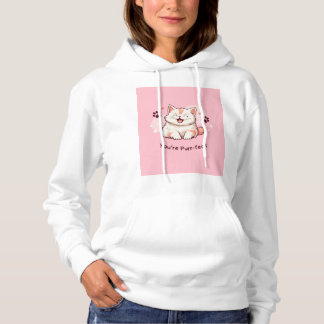 Camiseta Gato-Hoodie - Estilo Rosa
