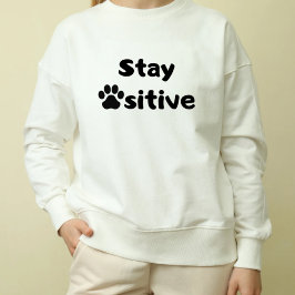 Camiseta Gato-Hoodie - "Fique Pawsitivo"