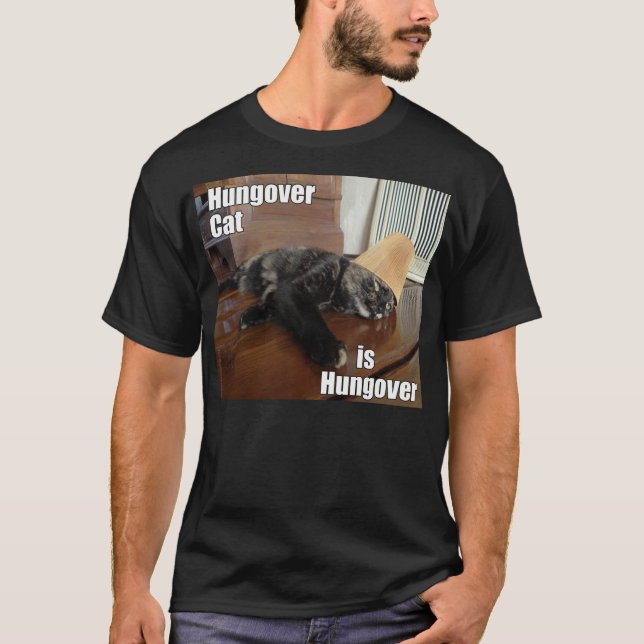 Camiseta Gato Hungover (Frente)