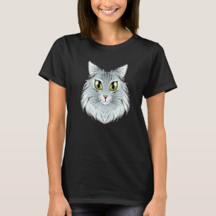 Camiseta Gato I Gato Cara I Gato Norueguês