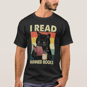 Camiseta Gato I Leu Livros Proibidos Livros Vermes