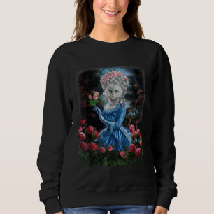Camiseta , Gato Imita Marie Antoinette Rainha da França
