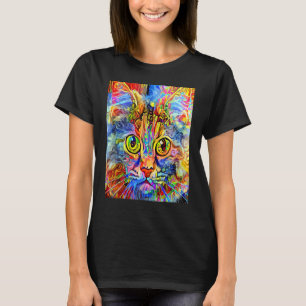 Camiseta GATO IMPRESSIONISTA Gatinho Gata Eu Sou Um Gato