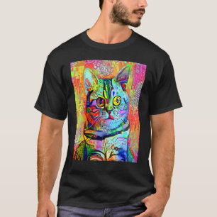 Camiseta GATO IMPRESSIONISTA Gatinho Gata Eu Sou Um Gato M