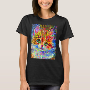 Camiseta GATO IMPRESSIONISTA Gatinho Gata Eu Sou Um Gato M