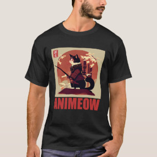 Camiseta Gato Incrível em Armadura de Samurai para a Cultur