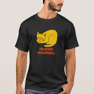 Camiseta Gato Incrível Meowrning  Kitten Positividade Posit