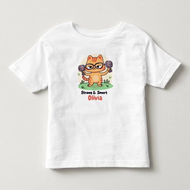 Camiseta Gato Inteligente Forte (Frente)