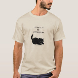 Camiseta Gato Introvertido Mas Interessante com Ci