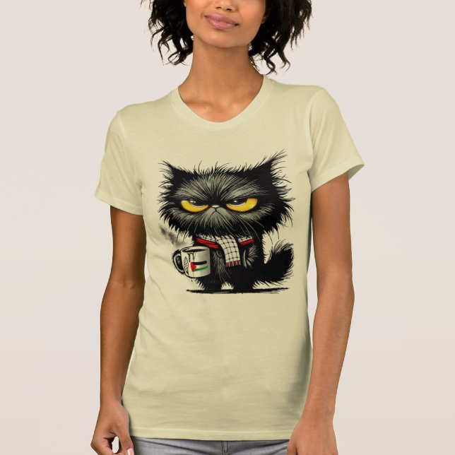 Camiseta Gato irritado (Frente)