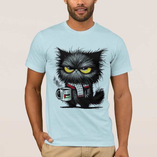 Camiseta Gato irritado (Frente)