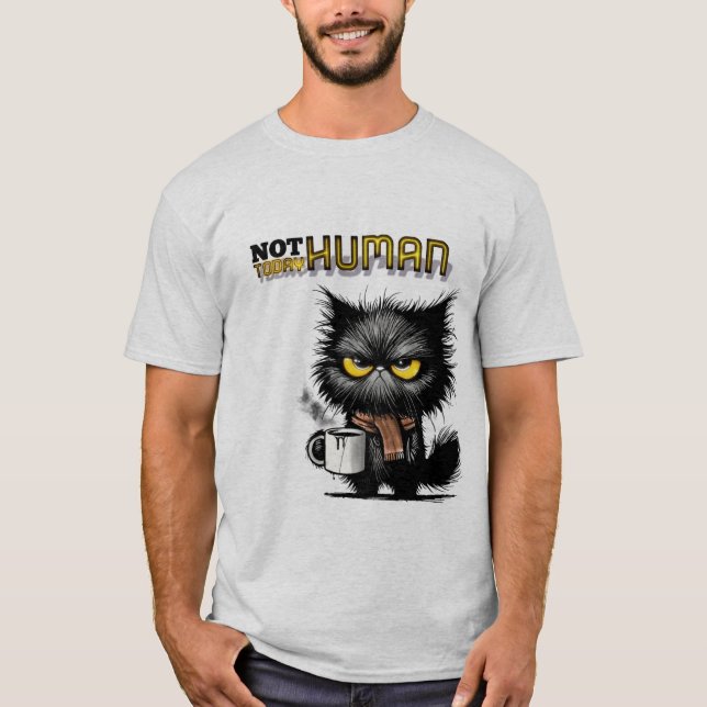 Camiseta Gato irritado (Frente)