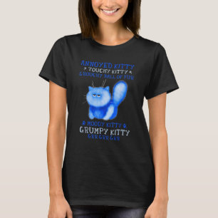 Camiseta Gato Irritado Bolas de Pelo Mal-Humorado Gatinho I