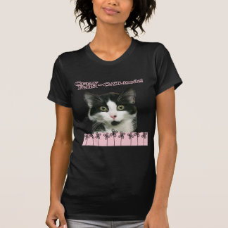 Camiseta Gato-itude louco de Felix no rosa