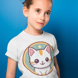 Camiseta Gato Japonês Bonito Kawaii Kitten