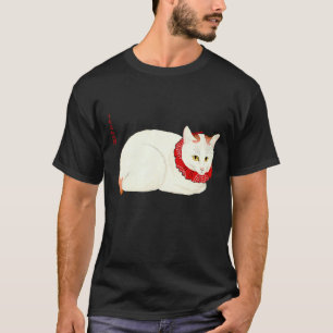 Camiseta Gato Japonês Branco e Ginger
