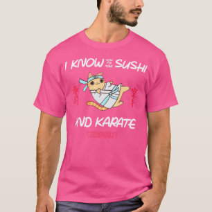 Camiseta Gato japonês Gato de Sushi Chef Engraçado Kawaii K