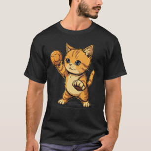 Camiseta Gato Jogador de Queimada na Queimada