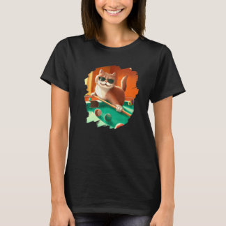 Camiseta Gato Jogando Bilhar no Lounge Cool Cats