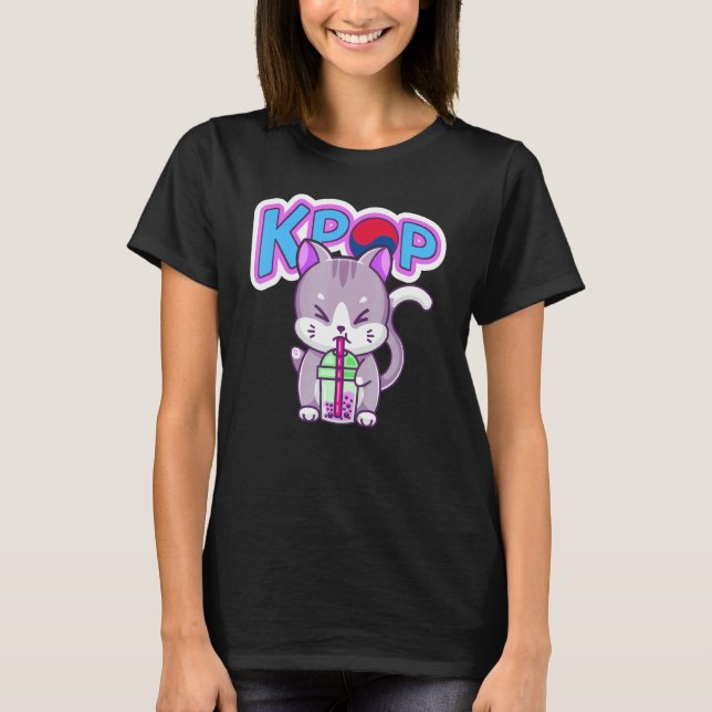 Camiseta Gato K Pop (Frente)