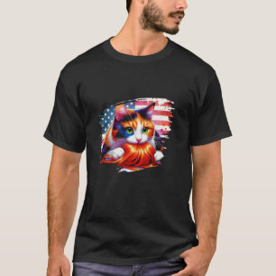 Camiseta Gato Kamala Harris com um gato engraçado de porco