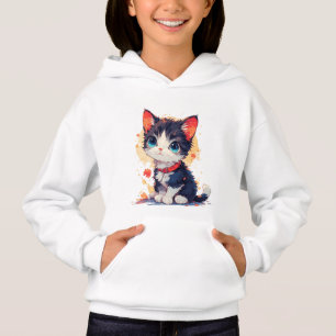Camiseta Gato Kawaii Fofo para Amantes de Gatos 