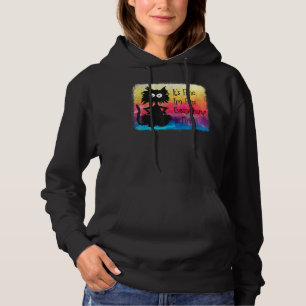 Camiseta Gato Kawaii Gato preto japonês Gato de animação em