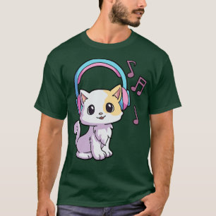 Camiseta Gato Kawaii Neko Gato Lover KFan Otaku