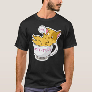 Camiseta Gato Kit Chá Fofo E Gato 3