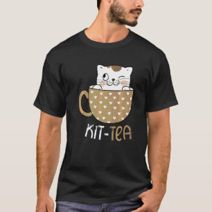 Camiseta Gato Kit Chá Para Chá Chá Gato Gato
