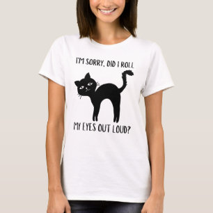 Camiseta Gato Kitten Eu Espalhei Meus Olhos Em Alto Sarcást
