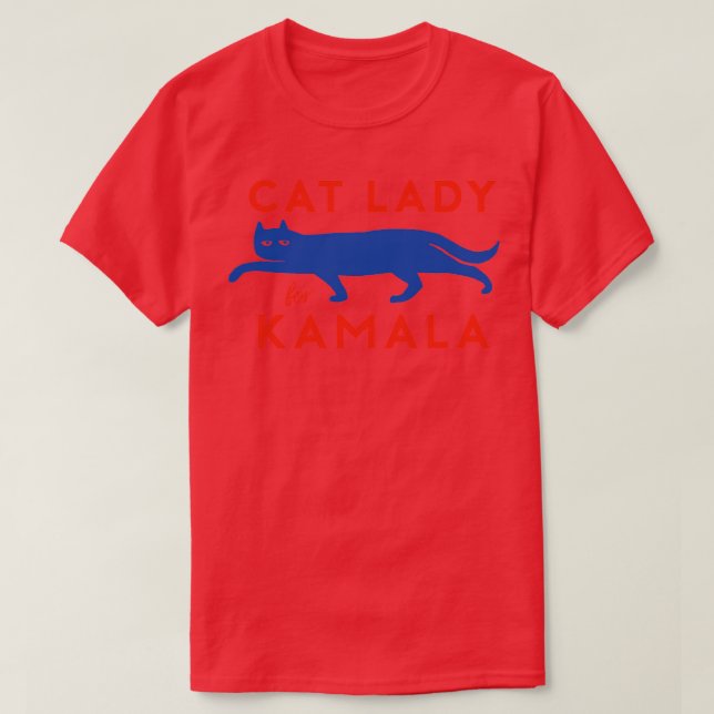 Camiseta Gato Lady for Kamala Crewneck Sweatshirt (Frente do Design)