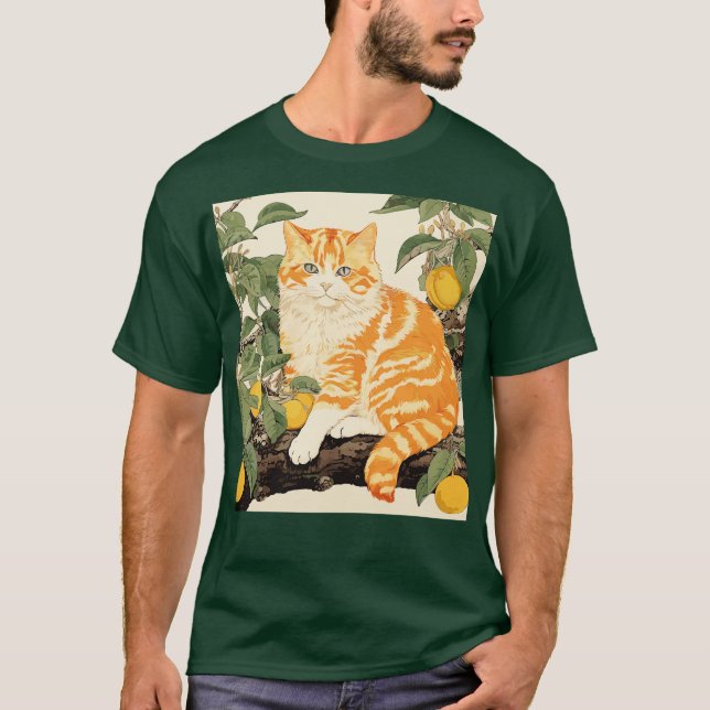 Camiseta Gato Laranja (Frente)