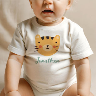 Camiseta Gato Laranja Fofo Nome Personalizado 