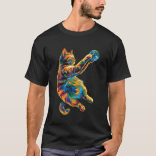 Camiseta Gato Laranja Gato Malhado Terra Popart
